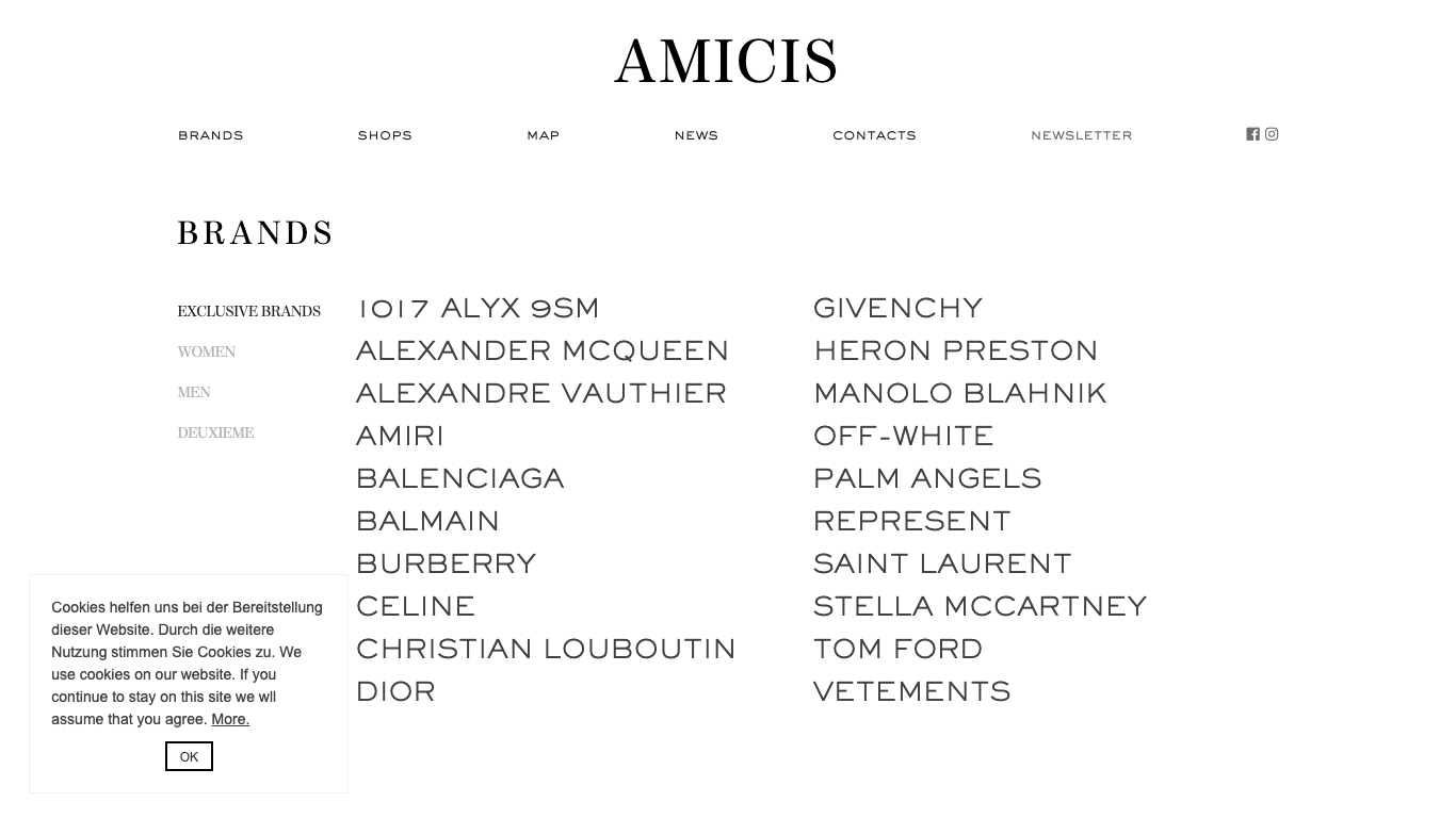AMICIS Investment & Management GmbH Screenshot der Firmen-Webseite