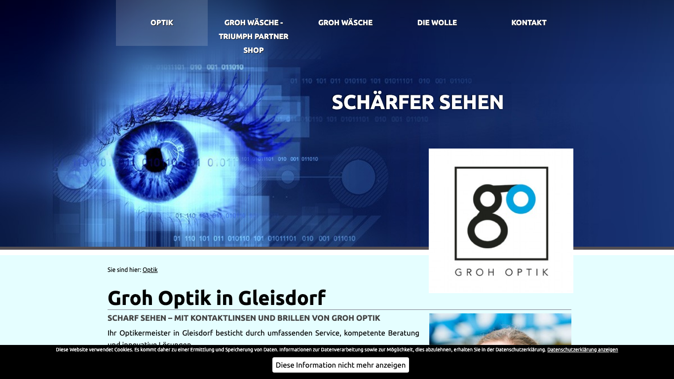 Markus Ernst Groh Screenshot of the company website