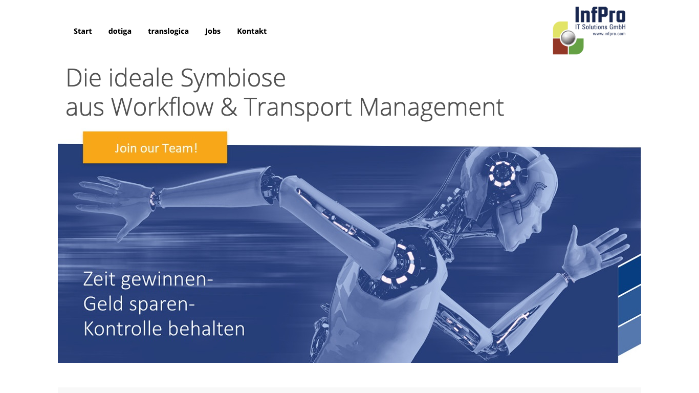 Translogica Software GmbH Скриншот вебсайта компании