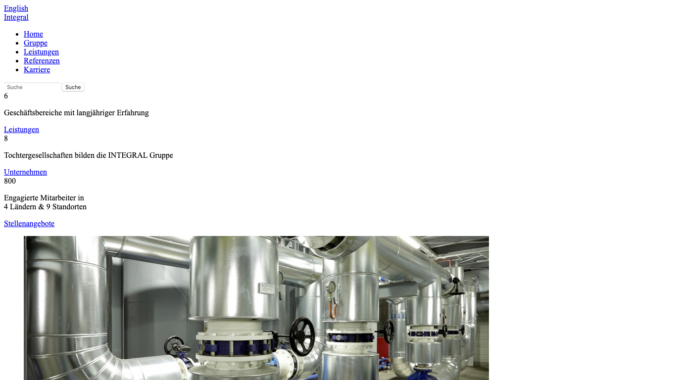 Integral-Montage Anlagen- und Rohrtechnik GmbH Screenshot der Firmen-Webseite